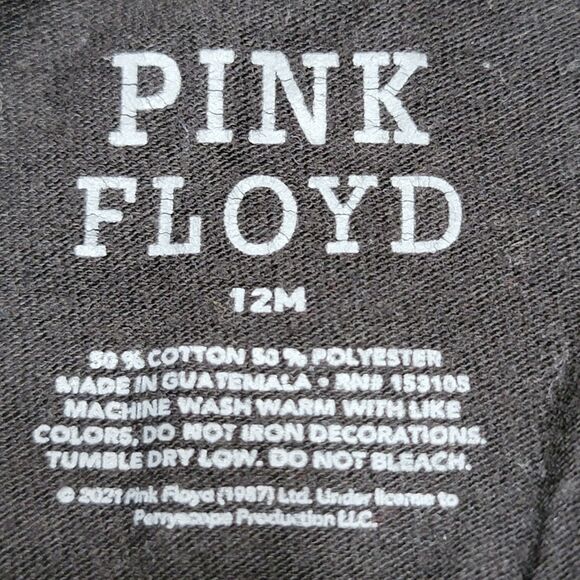 Pink Floyd SS Black Infant Tee Dark Side Of The Moon - Size 12M - Picture 4 of 4